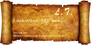 Laskovics Tímea névjegykártya